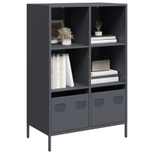 vidaXL antracitszürke acél magasszekrény 68 x 39 x 103,5 cm bútor