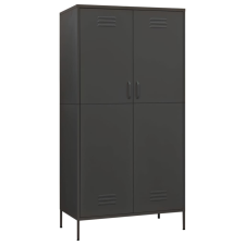 vidaXL antracitszürke acél ruhásszekrény 90 x 50 x 180 cm (336249) bútor