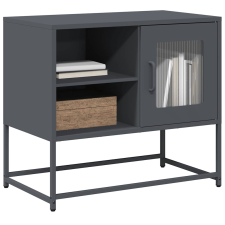 vidaXL antracitszürke acél TV-szekrény 68 x 39 x 60,5 cm bútor