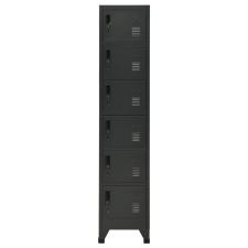 vidaXL antracitszürke acél zárható szekrény 38 x 40 x 180 cm (339795) bútor