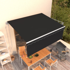 vidaXL antracitszürke automata napellenző redőnnyel 4 x 3 m kerti bútor