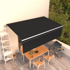 vidaXL antracitszürke automata redőnyös napellenző 5 x 3 m kerti bútor