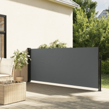 vidaXL antracitszürke behúzható oldalsó napellenző 100 x 500 cm kerti bútor
