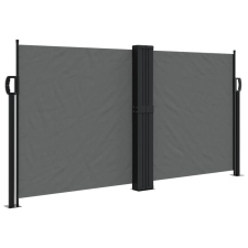 vidaXL antracitszürke behúzható oldalsó napellenző 120 x 600 cm (4004598) kerti bútor