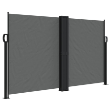 vidaXL antracitszürke behúzható oldalsó napellenző 140x1200 cm (4004808) kerti bútor