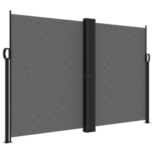 vidaXL antracitszürke behúzható oldalsó napellenző 160 x 1200 cm (4004823) kerti bútor