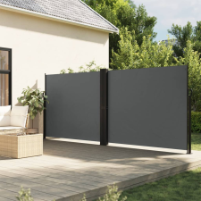 vidaXL antracitszürke behúzható oldalsó napellenző 180 x 600 cm kerti bútor