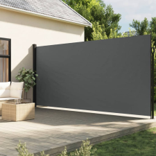 vidaXL Antracitszürke behúzható oldalsó napellenző 200 x 500 cm kerti bútor