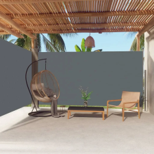 vidaXL antracitszürke behúzható oldalsó napellenző 200 x 600 cm kerti bútor