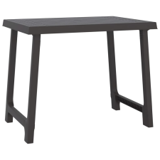 vidaXL antracitszürke fa hatású PP kempingasztal 79x56x64 cm (364735) kerti bútor