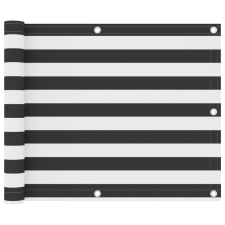 vidaXL antracitszürke-fehér oxford-szövet erkélyparaván 75 x 500 cm kerti bútor