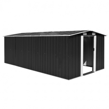 vidaXL antracitszürke fém kerti fészer 257 x 489 x 181 cm kerti tárolás