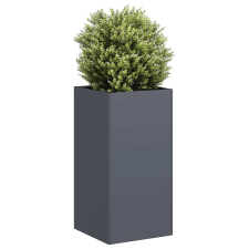 vidaXL antracitszürke hidegen hengerelt acél növénytartó 40x40x80 cm kerti tárolás