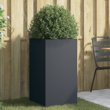 vidaXL antracitszürke hidegen hengerelt acél növénytartó 42x38x75 cm kerti tárolás