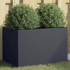 vidaXL antracitszürke hidegen hengerelt acél növénytartó 62x40x39 cm kerti tárolás