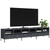 vidaXL antracitszürke hidegen hengerelt acél TV-szekrény 202x39x43,5cm