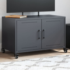 vidaXL antracitszürke hidegen hengerelt acél TV-szekrény 68x39x43,5 cm bútor