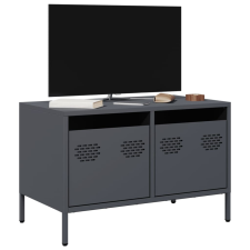 vidaXL antracitszürke hidegen hengerelt acél TV-szekrény 68x39x43,5 cm bútor