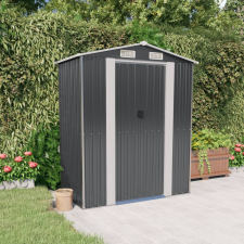 vidaXL Antracitszürke horganyzott acél kerti fészer 192 x 108 x 223 cm kerti tárolás