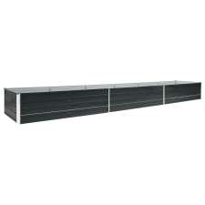 vidaXL antracitszürke horganyzott acél kerti magaságyás 480x80x45 cm (47067) kerti tárolás