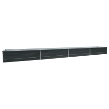 vidaXL antracitszürke horganyzott acél kerti magaságyás 600x80x45 cm (47075) kerti tárolás