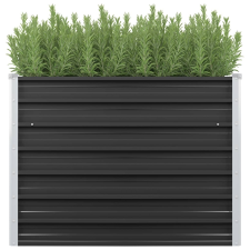 vidaXL antracitszürke horganyzott acél kerti virágtartó 100x40x77 cm kerti dekoráció