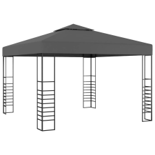 vidaXL antracitszürke kerti pavilon 3 x 3 m kerti bútor