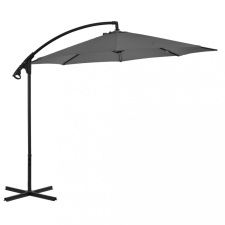 vidaXL antracitszürke konzolos napernyő acélrúddal, 300 cm átmérőjű kerti bútor