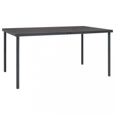 vidaXL Antracitszürke kültéri étkezőasztal 150 x 90 x 74 cm kerti bútor