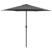 vidaXL antracitszürke kültéri napernyő alumíniumrúddal 270 x 246 cm kerti bútor