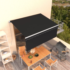 vidaXL antracitszürke manuális kihúzható napellenző redőnnyel 3x2,5 m kerti bútor