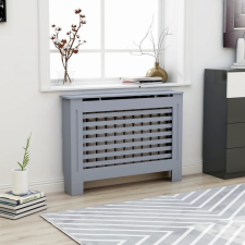 vidaXL Antracitszürke MDF radiátorburkolat 112 x 19 x 81 cm hűtés, fűtés szerelvény