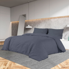vidaXL antracitszürke mikroszálas ágyneműhuzat-garnitúra 140 x 200 cm lakástextília