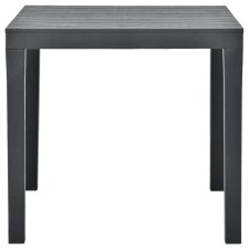 vidaXL antracitszürke műanyag kerti asztal 78 x 78 x 72 cm (48784) kerti bútor