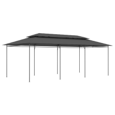 vidaXL antracitszürke pavilon 600 x 298 x 270 cm kerti bútor