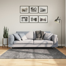 vidaXL antracitszürke rövid szálú puha és mosható szőnyeg 160 x 160 cm lakástextília