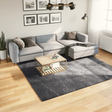 vidaXL antracitszürke rövid szálú puha és mosható szőnyeg 240 x 240 cm lakástextília