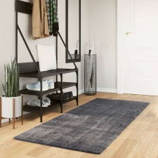 vidaXL antracitszürke rövid szálú puha és mosható szőnyeg 80 x 200 cm lakástextília