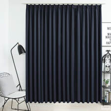 vidaXL Antracitszürke sötétítőfüggöny kampókkal 290 x 245 cm lakástextília