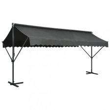 vidaXL antracitszürke szabadon álló napellenző 500 x 300 cm kerti bútor
