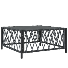 vidaXL antracitszürke szőtt szövet kerti asztal 70 x 70 x 34 cm (364145) kerti bútor