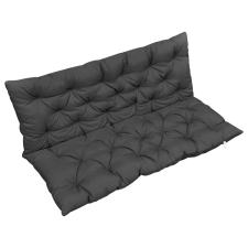 vidaXL antracitszürke szövetpárna hintaágyhoz 120 cm kerti bútor