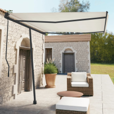 vidaXL antracitszürke vas napellenzőrúdszett 300 x 245 cm kerti bútor