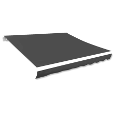 vidaXL Antracitszürke vászon napellenző tető 300 x 250 cm kerti bútor