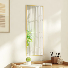 vidaXL arany üveg és alumínium ajtótükör 30 x 80 cm bútor