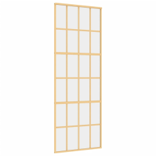 vidaXL aranyszínű átlátszó ESG üveg és alumínium tolóajtó 76 x 205 cm (155172) nyílászáró
