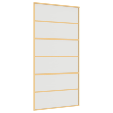 vidaXL aranyszínű ESG tejüveg és alumínium tolóajtó 102,5 x 205 cm (155165) nyílászáró