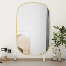 vidaXL aranyszínű falitükör 70x45 cm bútor