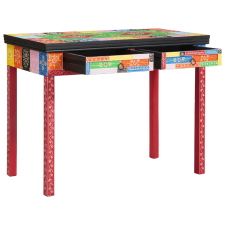 vidaXL Asztal 100x50x75 cm Szilárd Mangófából íróasztal