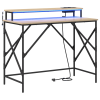 vidaXL Asztal sonoma tölgy 100 x 50 x 86.5 cm Faanyag (859396)